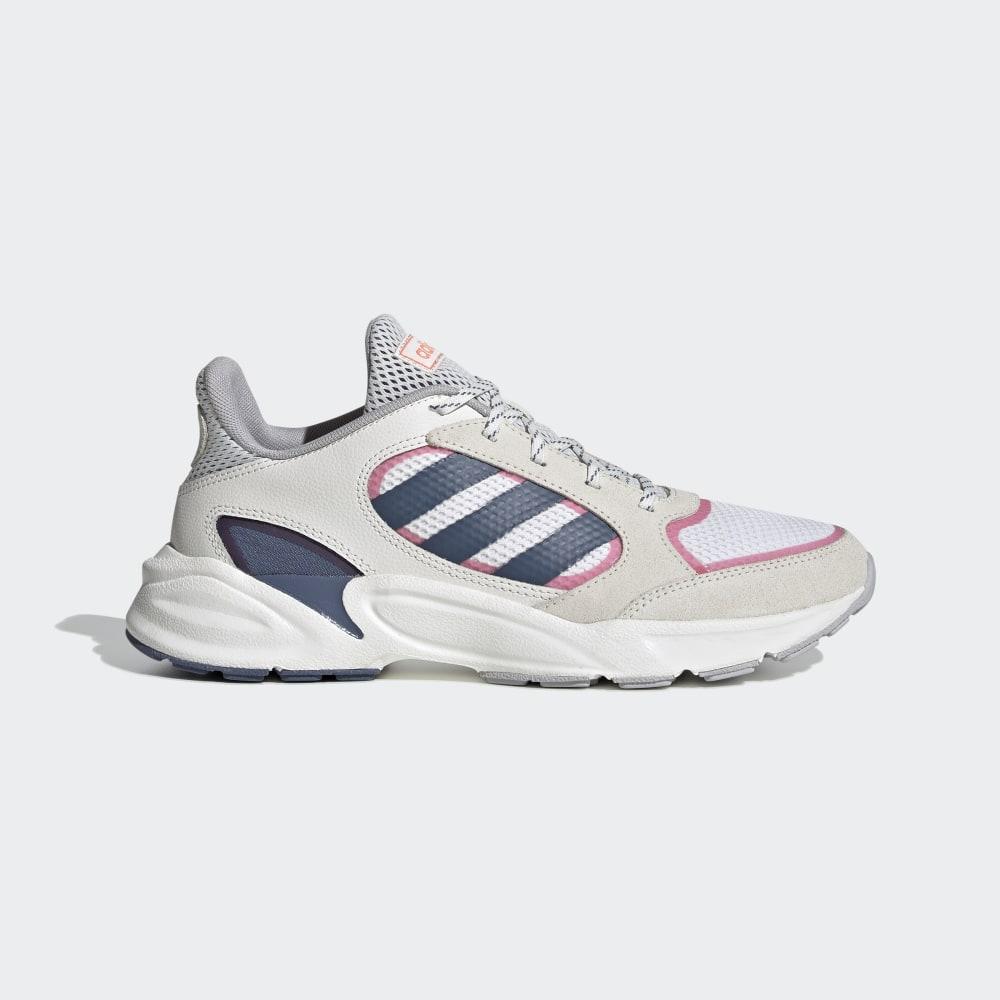 Adidas Women's 90s Valasion Running Shoes White/Pink Ireland EE9907